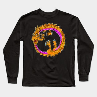 The Ouroboros or Uroboros Dragon Long Sleeve T-Shirt